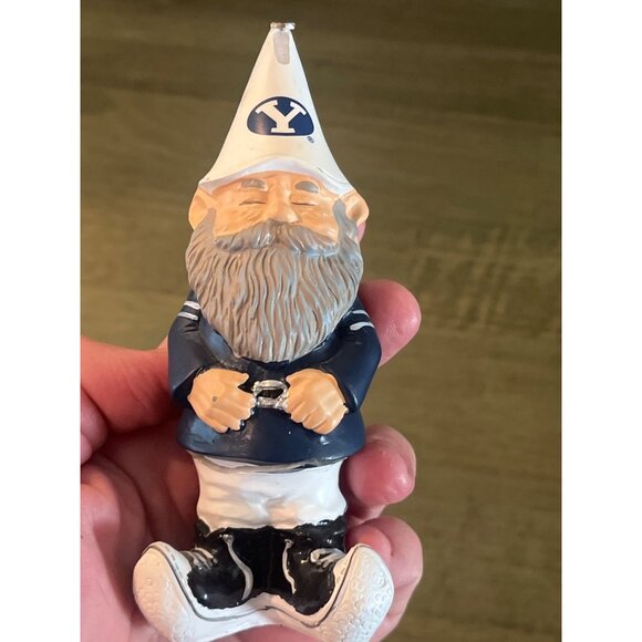 BYU-Themed Gnome Ornament With Cone Hat & Sneakers - Picture 6 of 9